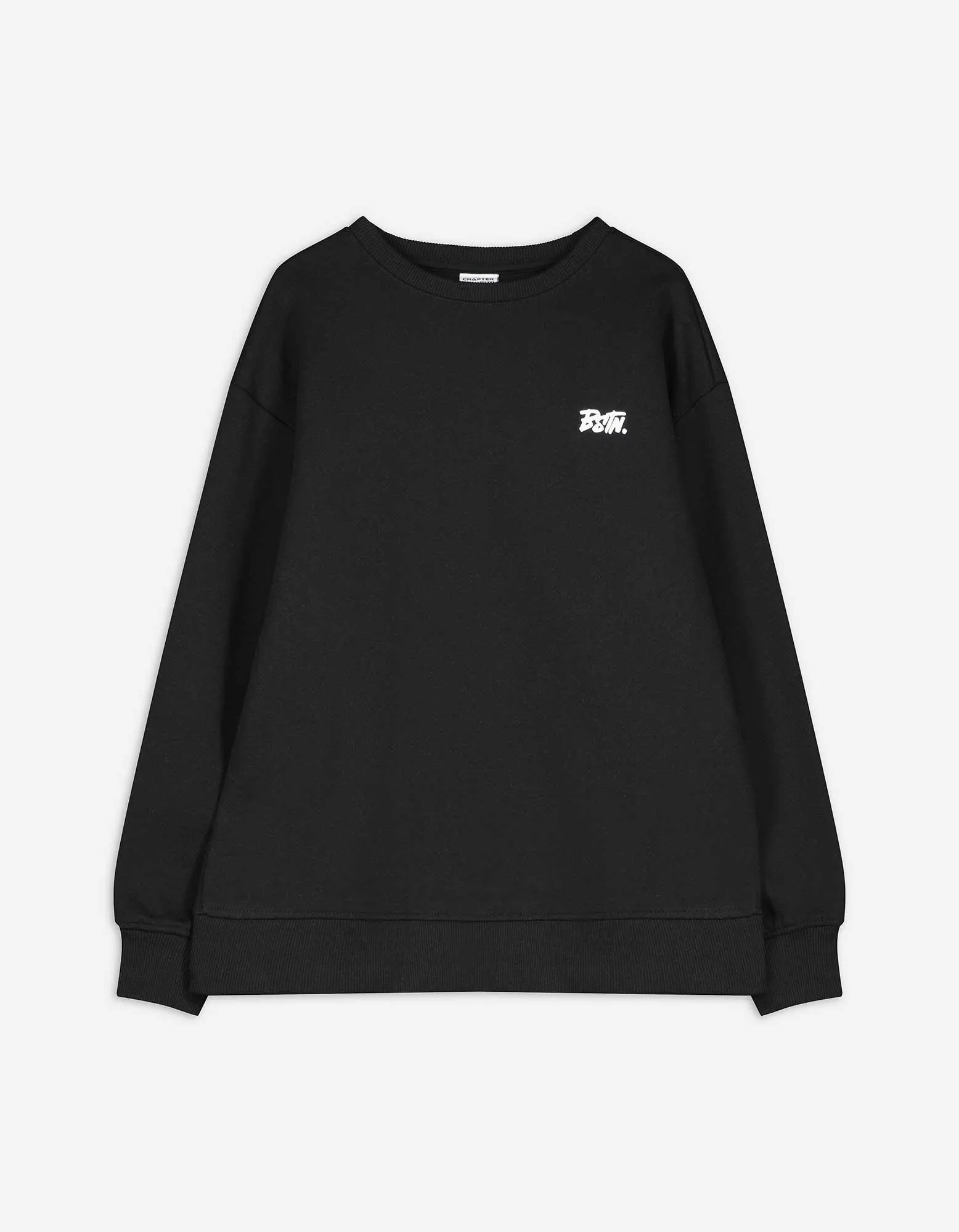 Mikina s kapucí - Nadměrný střih Oversized Fit - cerná
