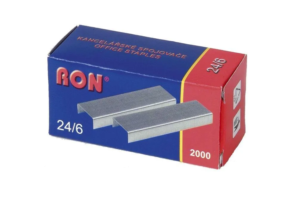 RON Drátky do sešívačky 24/6 - 2000 ks