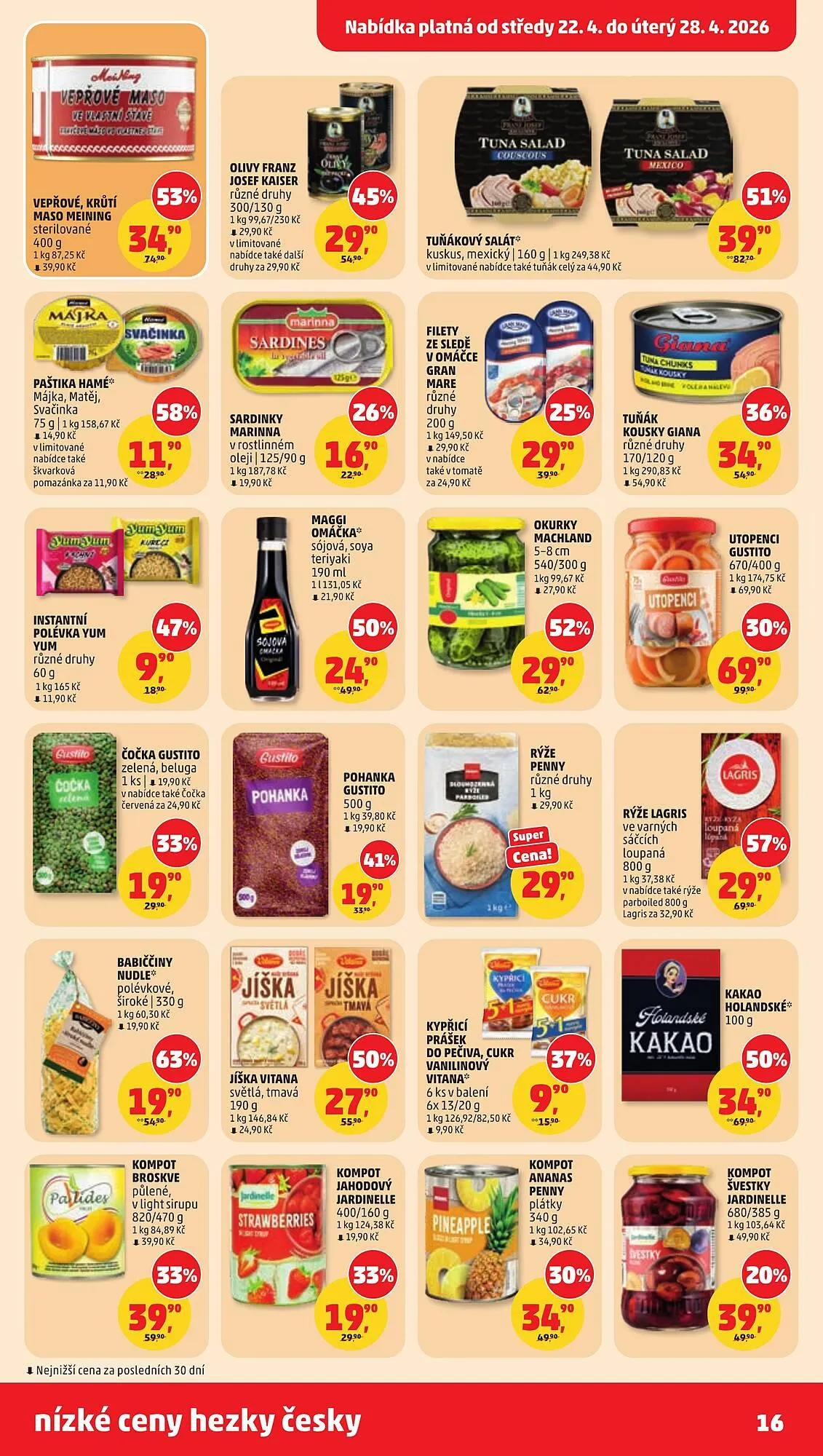Penny Market leták - 22. dubna 28. dubna 2026 - Page 16