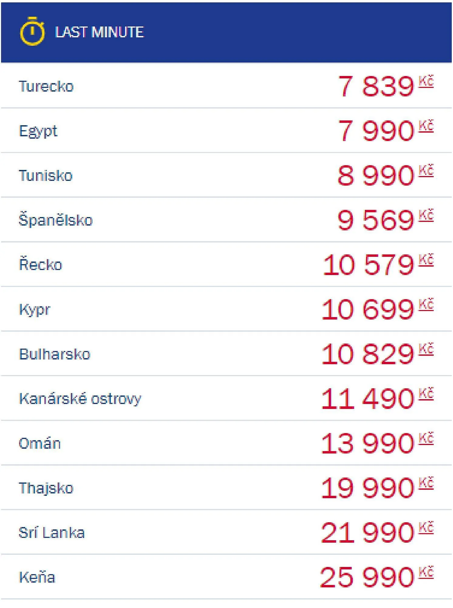 Čedok leták - 2. ledna 8. ledna 2024