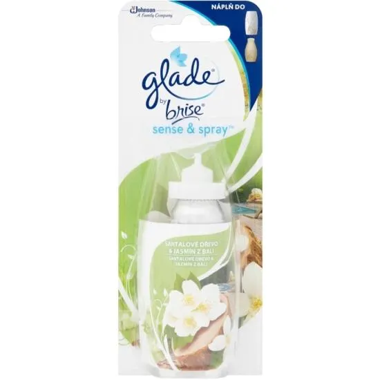 Glade náplň osvěžovače vzduchu Sense & Spray Santalové dřevo & jasmín z Bali, 18 ml