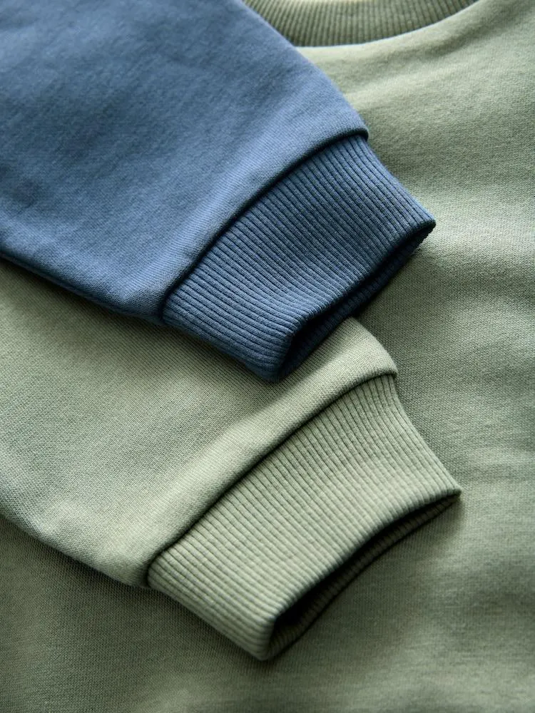 Modrá/zelená - Sada 2 mikin a tepláků (3měsíců-7let)