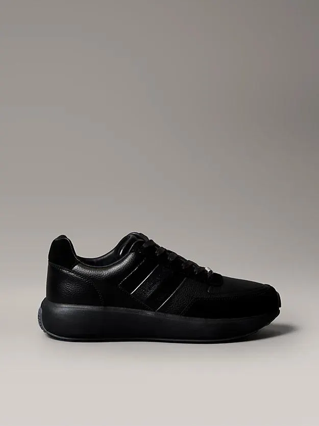 Leather Chunky Runner Trainers