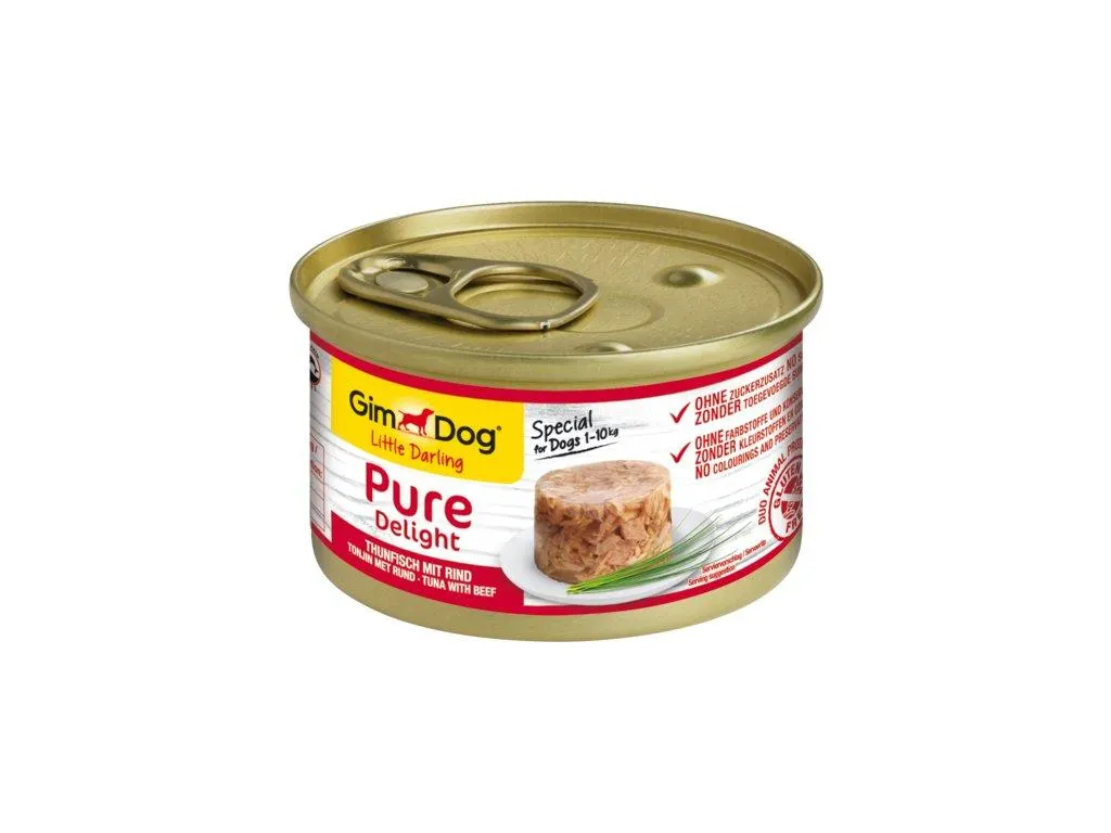 Pure delight Tuňák s hovězím (ex-shiny dog) 85 g