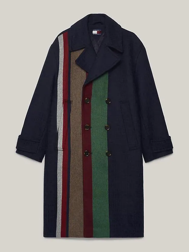 Tommy x Pendleton New York Stripe Oversized Peacoat