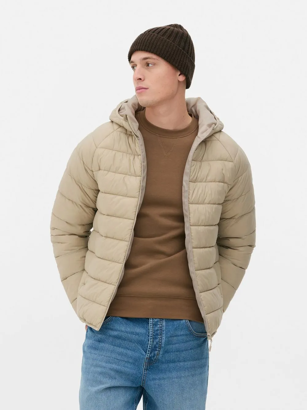 Prošívaná bunda s kapucí