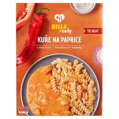 BILLA Ready Kuře na paprice s těstovinami 450g