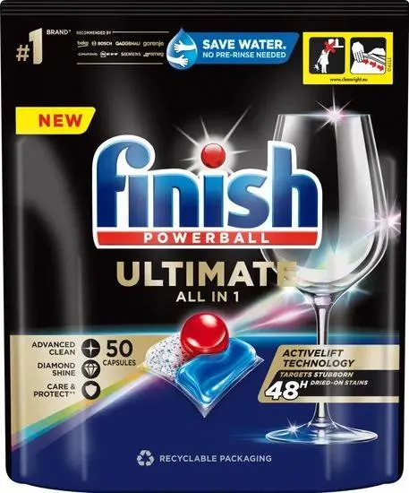 Finish Ultimate All in 1 - kapsle do myčky nádobí 50 ks