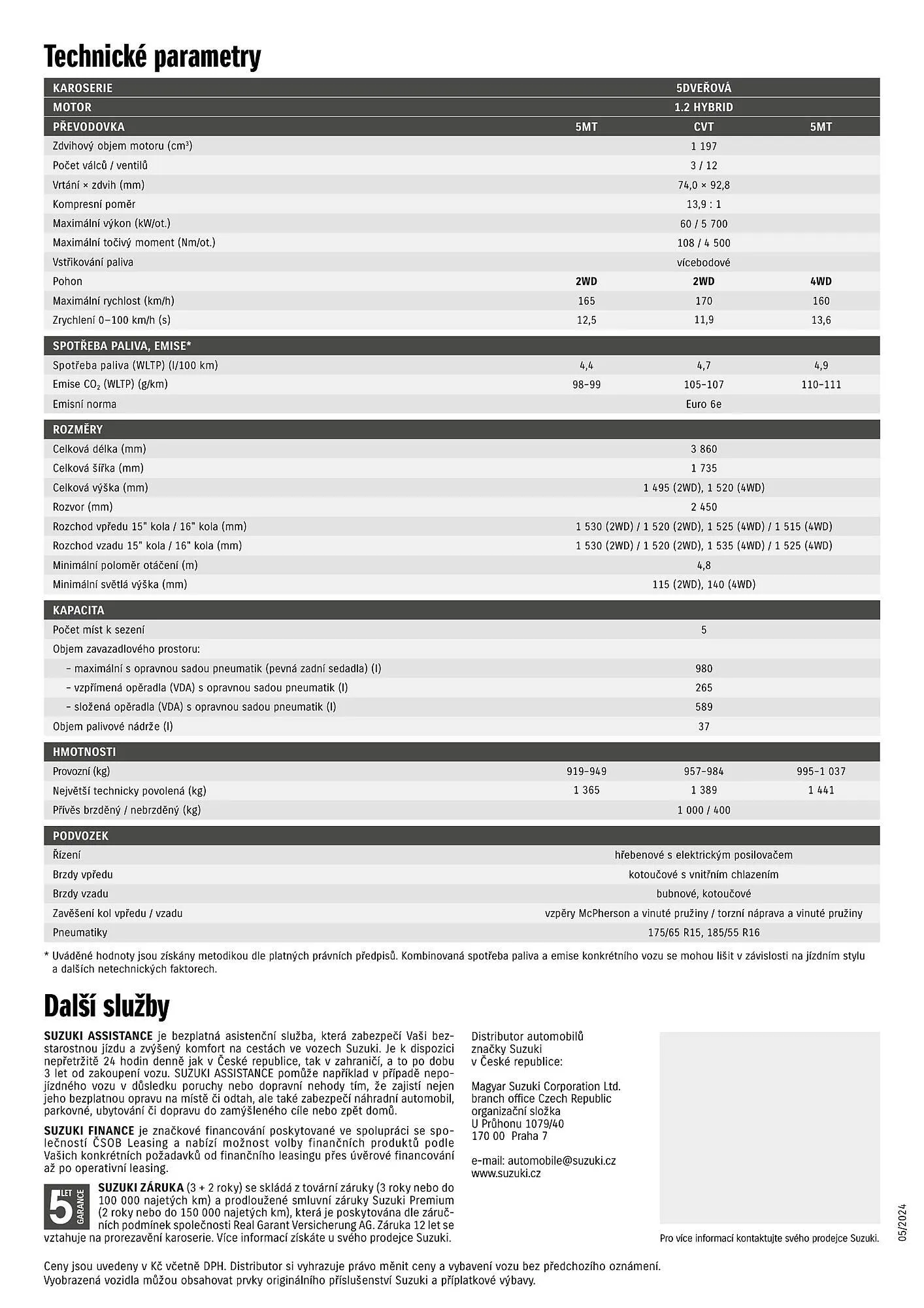 Suzuki Swift hybrid leták - 12. června 12. března 2025 - Page 4