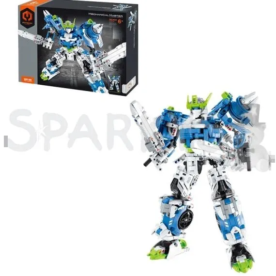 MECHANICAL MASTER - Stavebnice Bojový robot modrý 941 ks