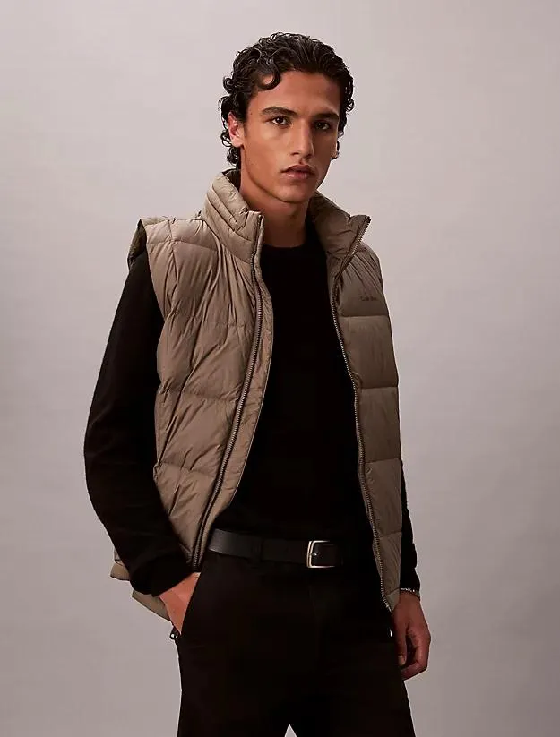 Nylon Quilted Puffer Vest