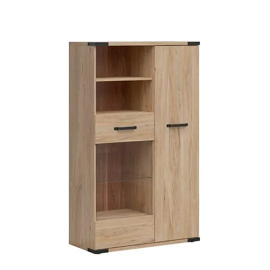 LARA vitrína REG1D1W/90, jasan běloruský