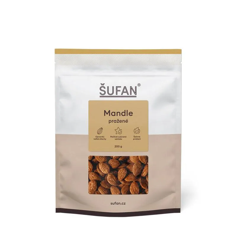Šufan Mandle ze Španělska - nesolené a pražené -