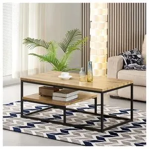 MANTOVA, dub/černá Konferenční stolek