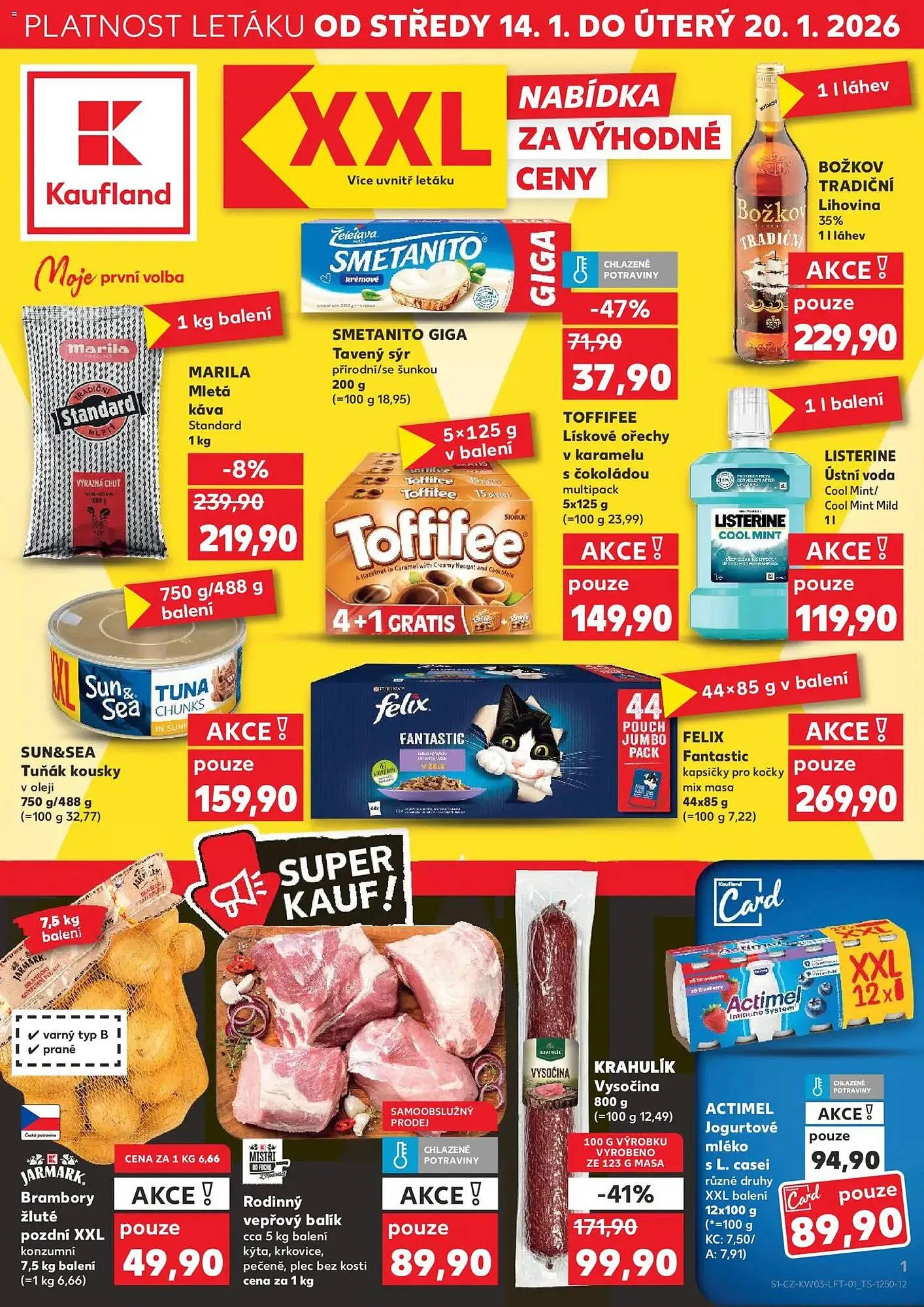 Kaufland leták - 14. ledna 20. ledna 2026 - Page 1