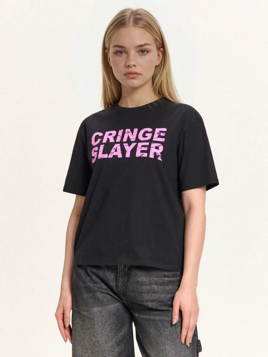 Tričko s potiskem se sepraným efektem