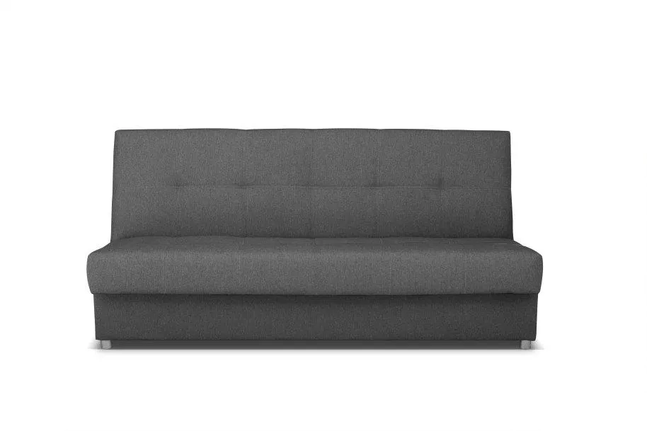 Pohovka rozkládací s úložným prostorem šedá GRANDE