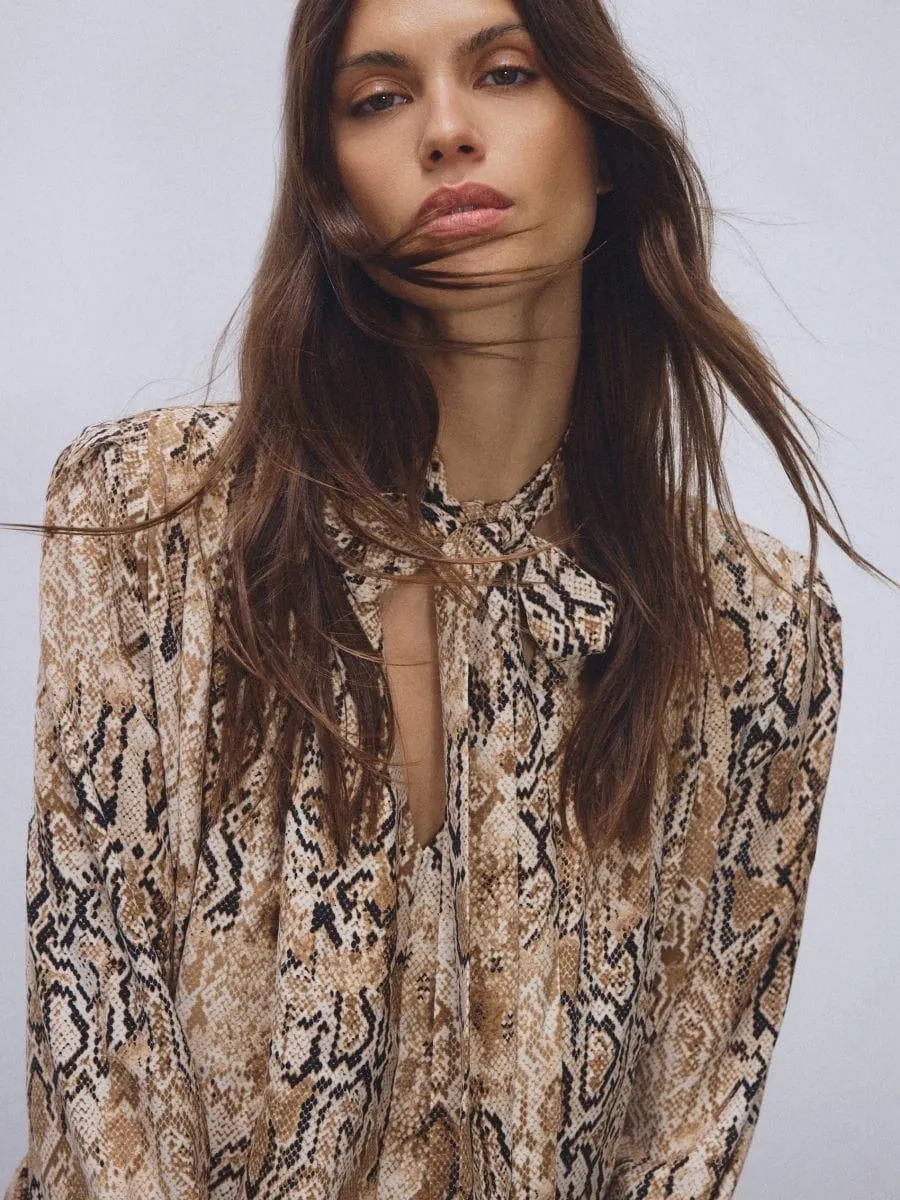 Halenka se zvířecím potiskem