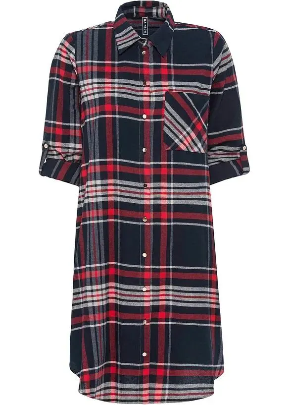 Košilové šaty z čisté bavlny