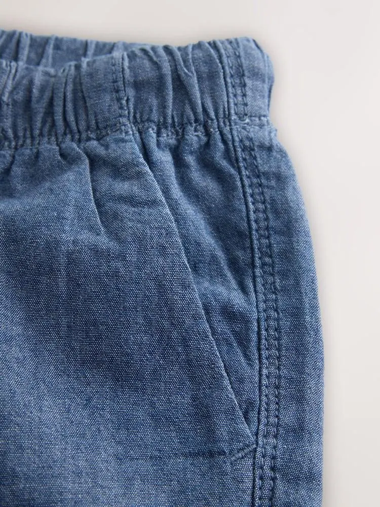 Modrý batist - Kraťasy na gumu (3-7let)