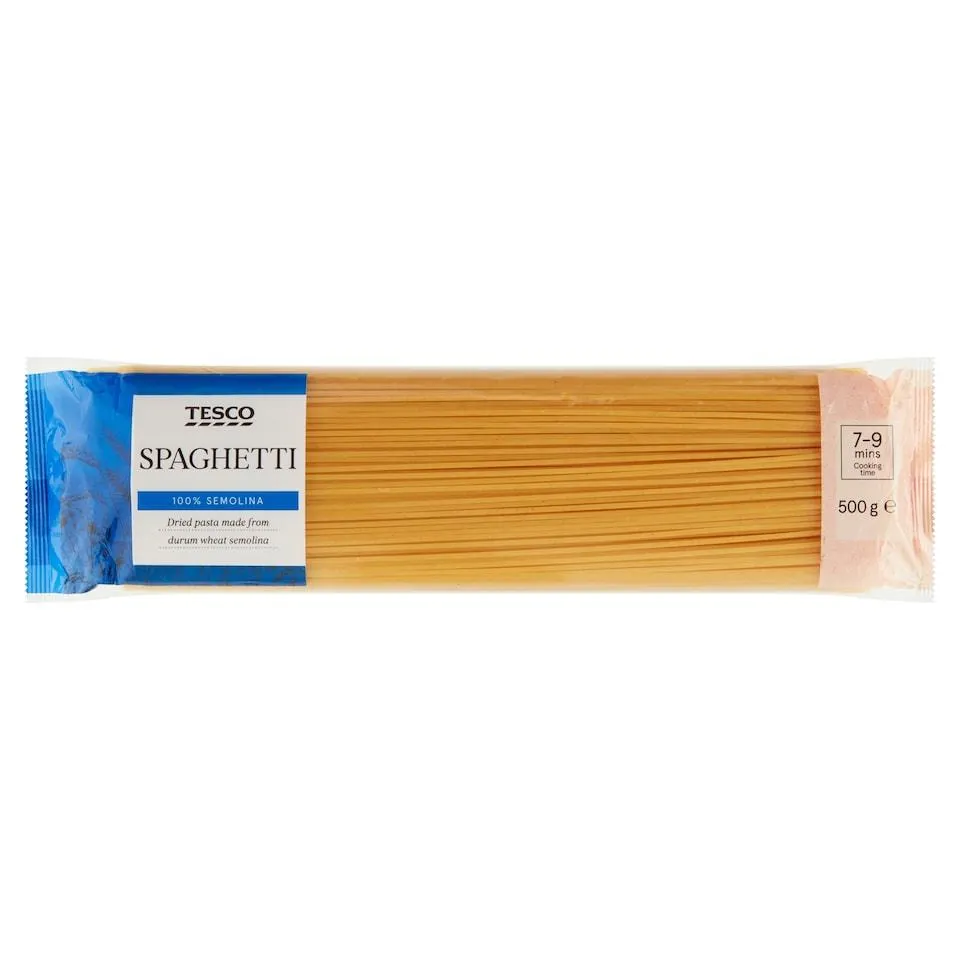 Tesco Spaghetti Semolina Pasta Dried 500g