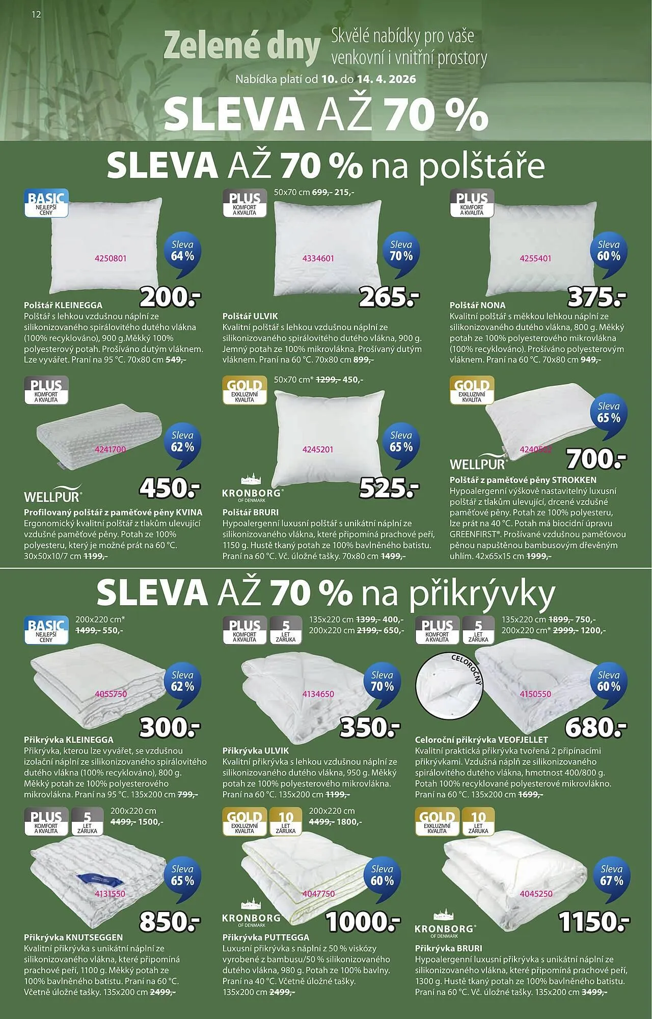 JYSK leták - 10. dubna 14. dubna 2026 - Page 12