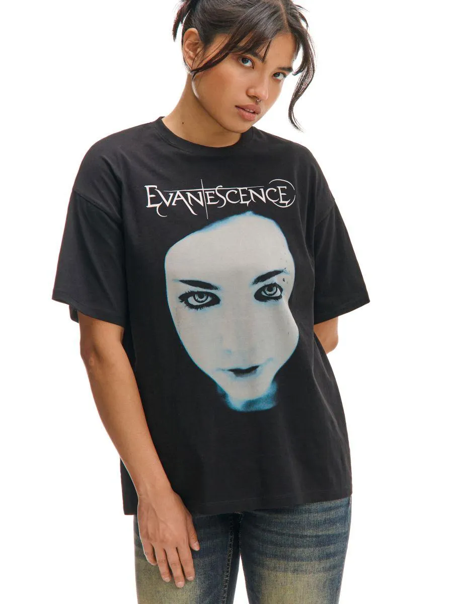 Černé tričko s potiskem Evanescence