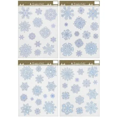 Samolepicí ozdoba na okno sněhové vločky