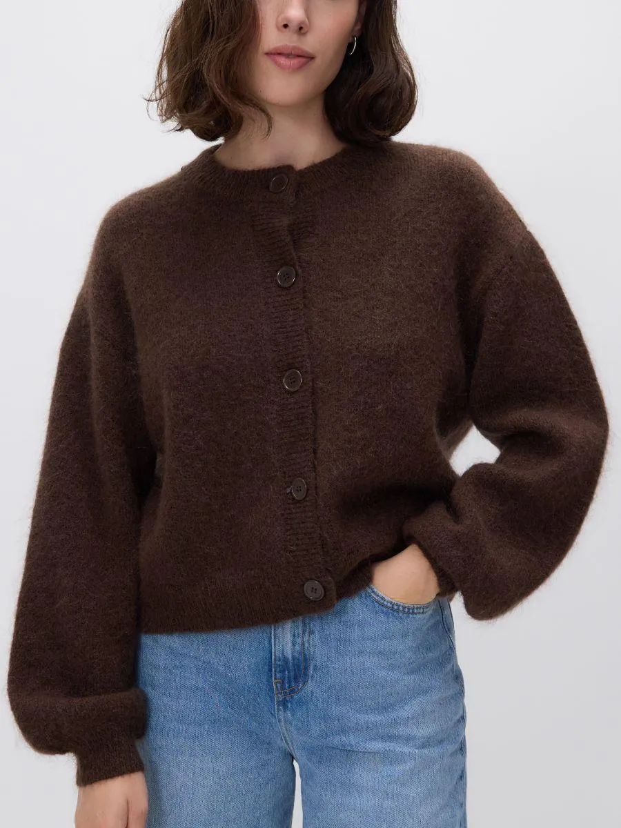 Kardigan s příměsí vlny