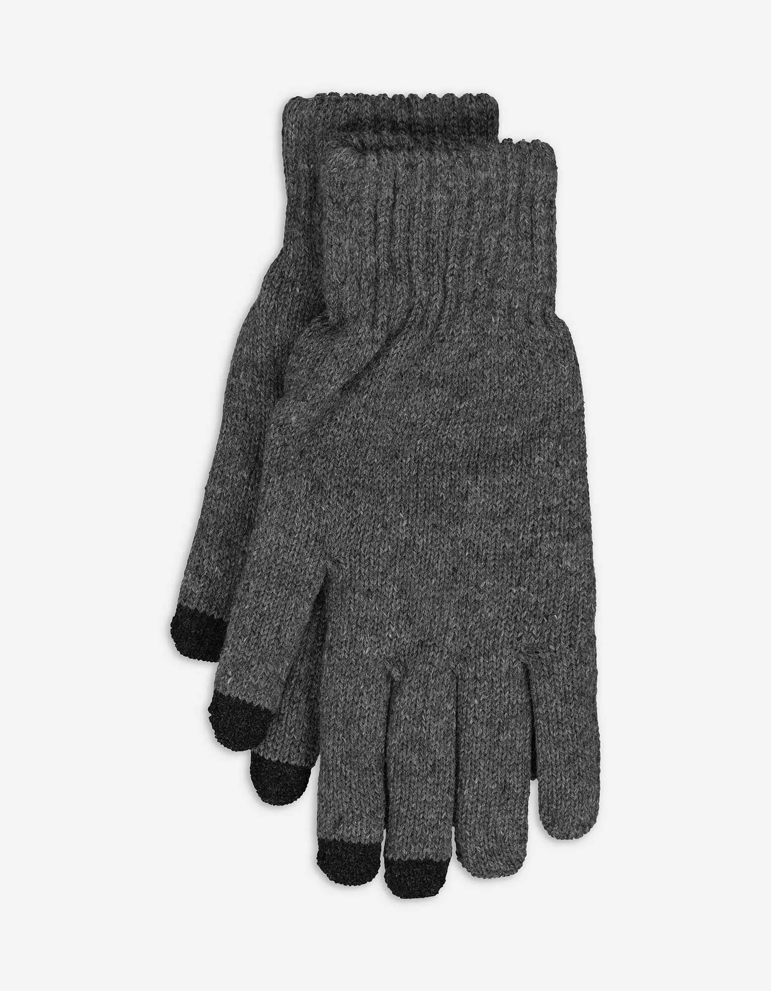 Rukavice - Úplet - tmave seda