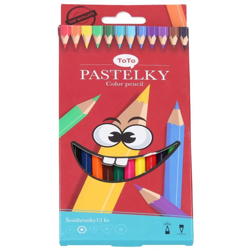 Pastelky 12 ks, 6 hran Toto