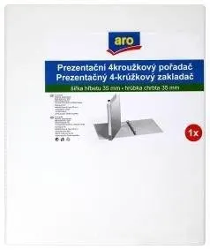 aro Pořadač prezentační 4-kroužkový A4 35 mm bílý 1 ks