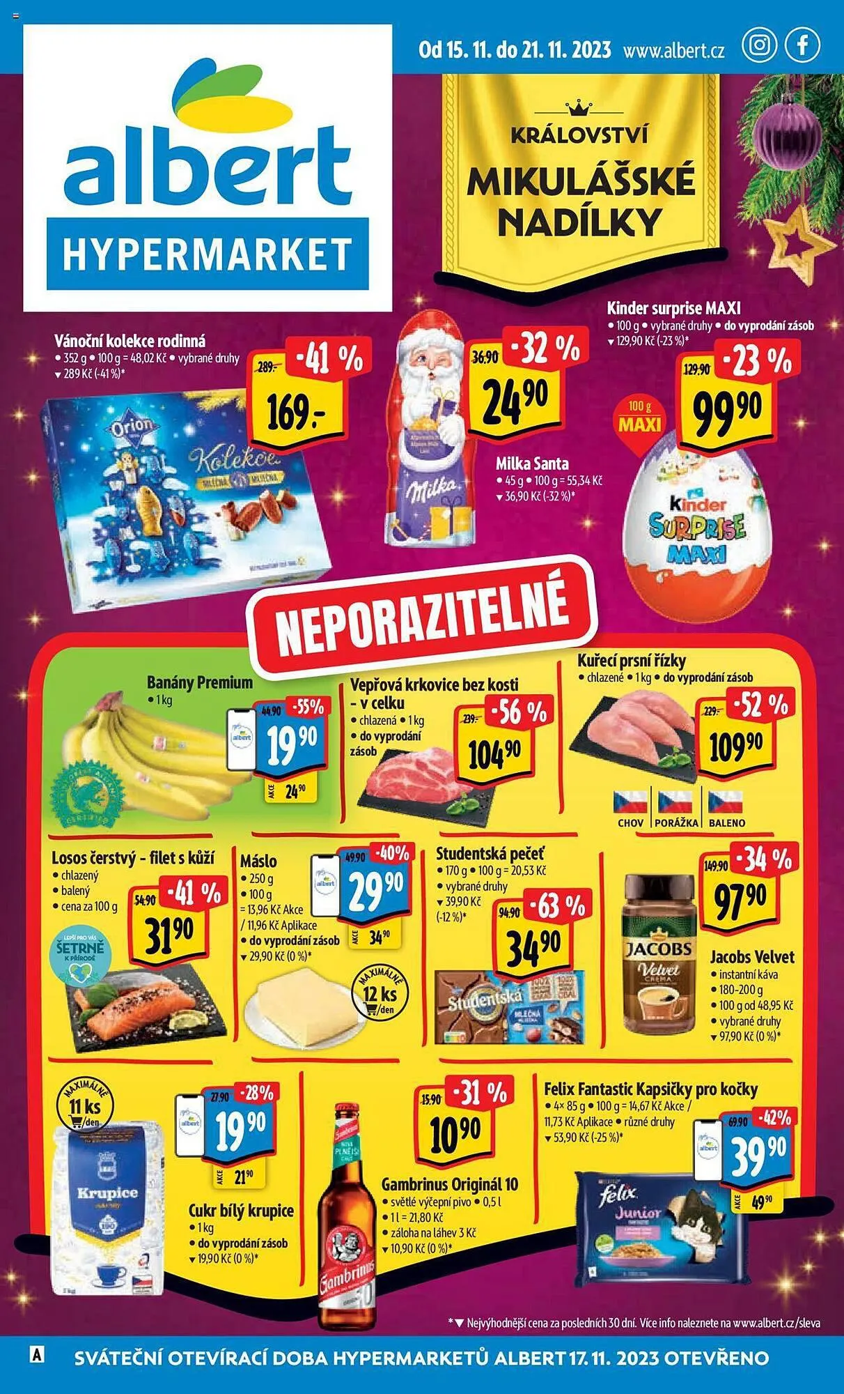 Albert Hypermarket leták - 15. listopadu 21. listopadu 2023 - Page 1