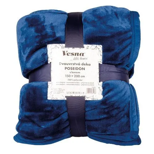 Dvouvrstvá deka s lemem POSEIDON 150x200 cm