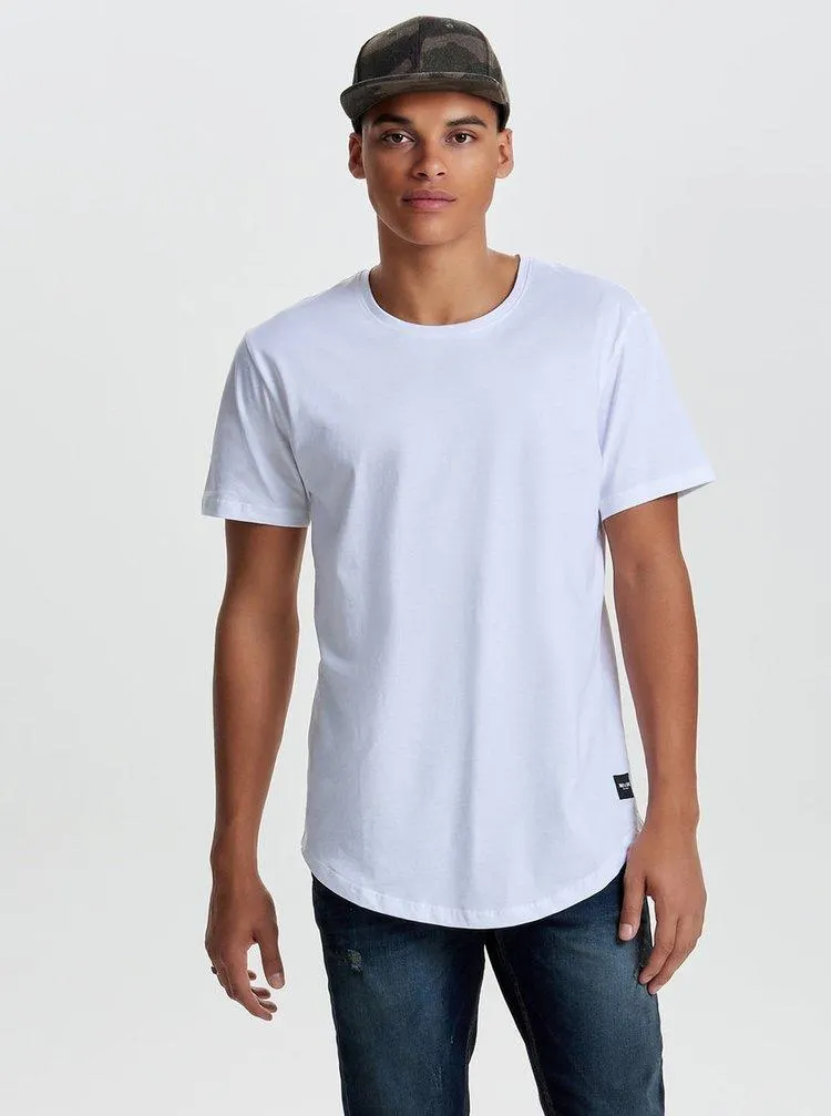 Bílé basic tričko ONLY & SONS Matt