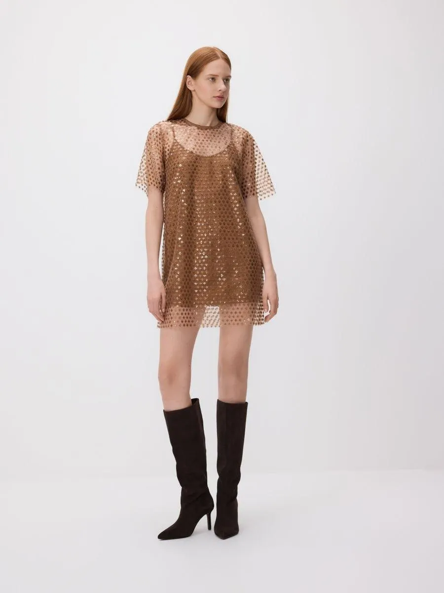 Flitrové mini šaty