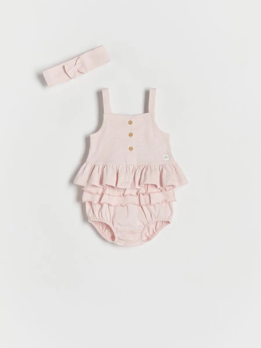 Bavlněná souprava s čelenkou