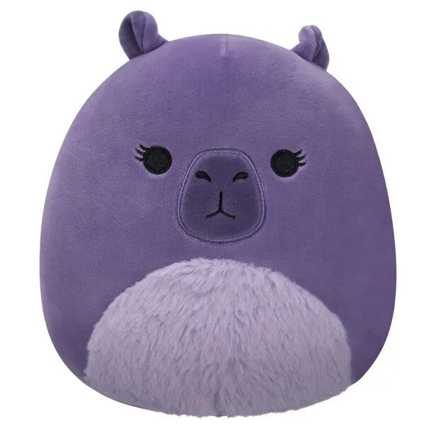 SQUISHMALLOWS Fialová kapybara - Debra, 13 cm