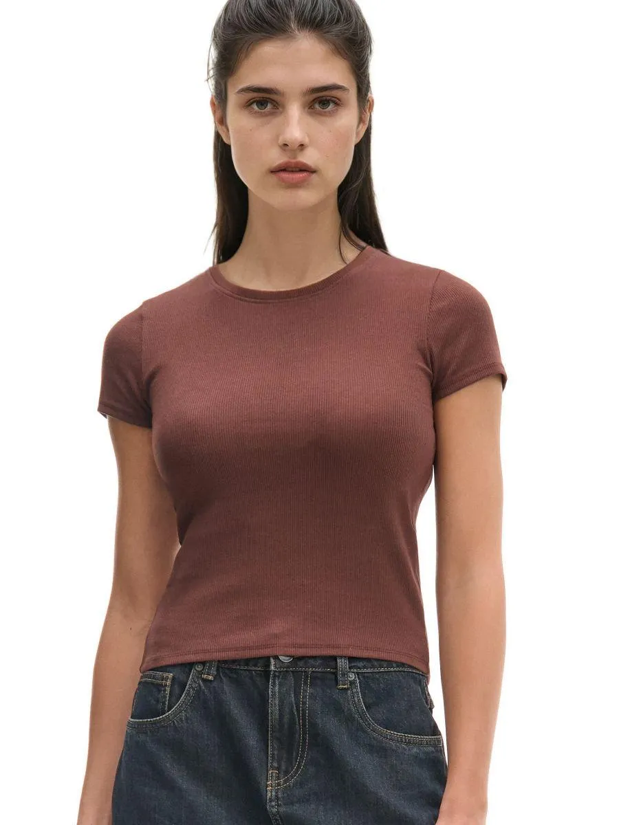 Tričko z žebrovaného úpletu