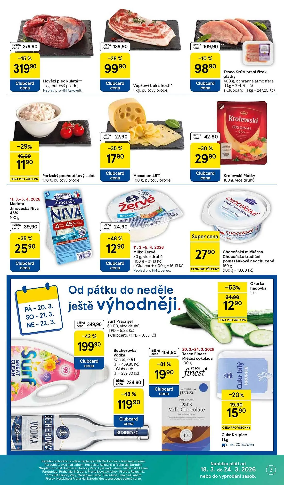 Tesco leták - 18. března 24. března 2026 - Page 3
