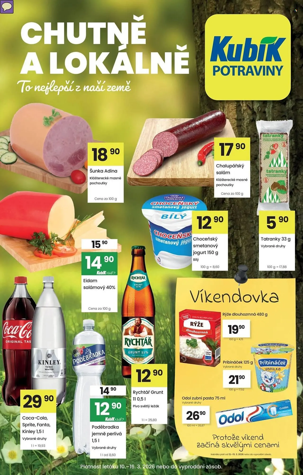 Kubík potraviny leták - 10. března 16. března 2026 - Page 1