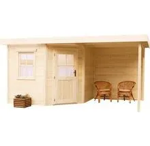 Dřevěný zahradní domek BPP Dara přírodní 449 x 250 cm