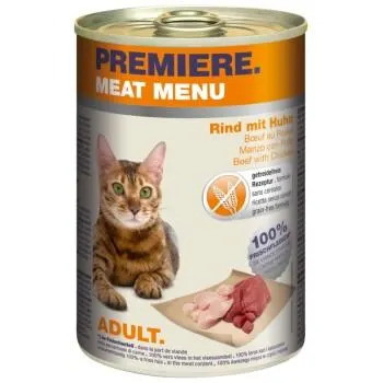 PREMIERE Meat Menu Adult Rind & Huhn 6x400 g