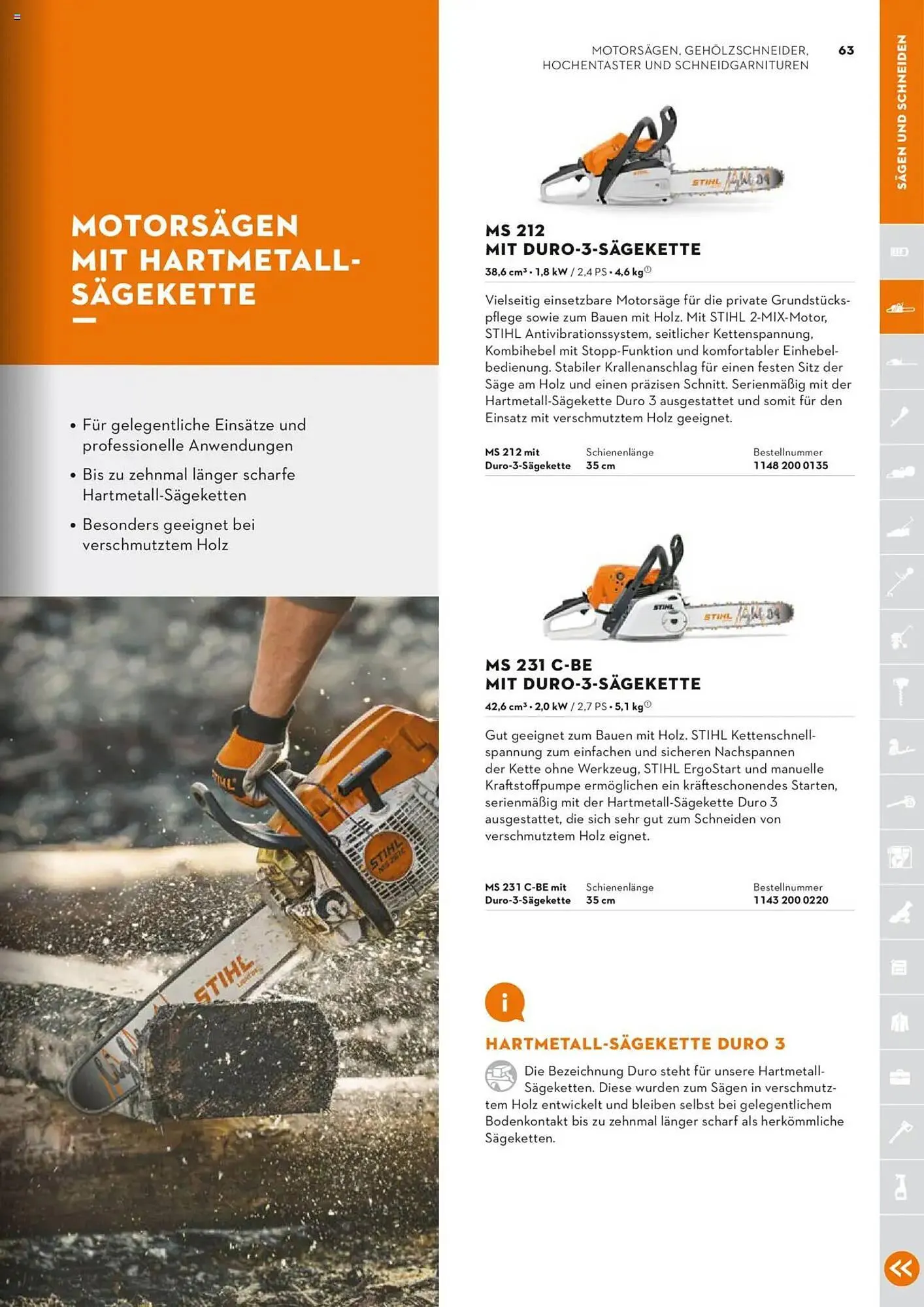 STIHL Prospekt von 1. Januar bis 31. Dezember 2025 - Prospekt seite 63