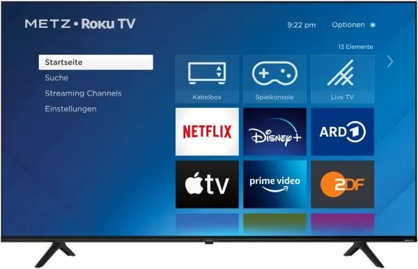 METZ blue 55MUD6001Y Roku TV 139 cm (55") LCD-TV mit LED-Technik