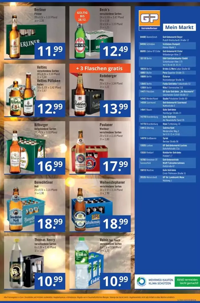 Tolles Angebot für alle Kunden von 15. Dezember bis 29. Dezember 2024 - Prospekt seite 4