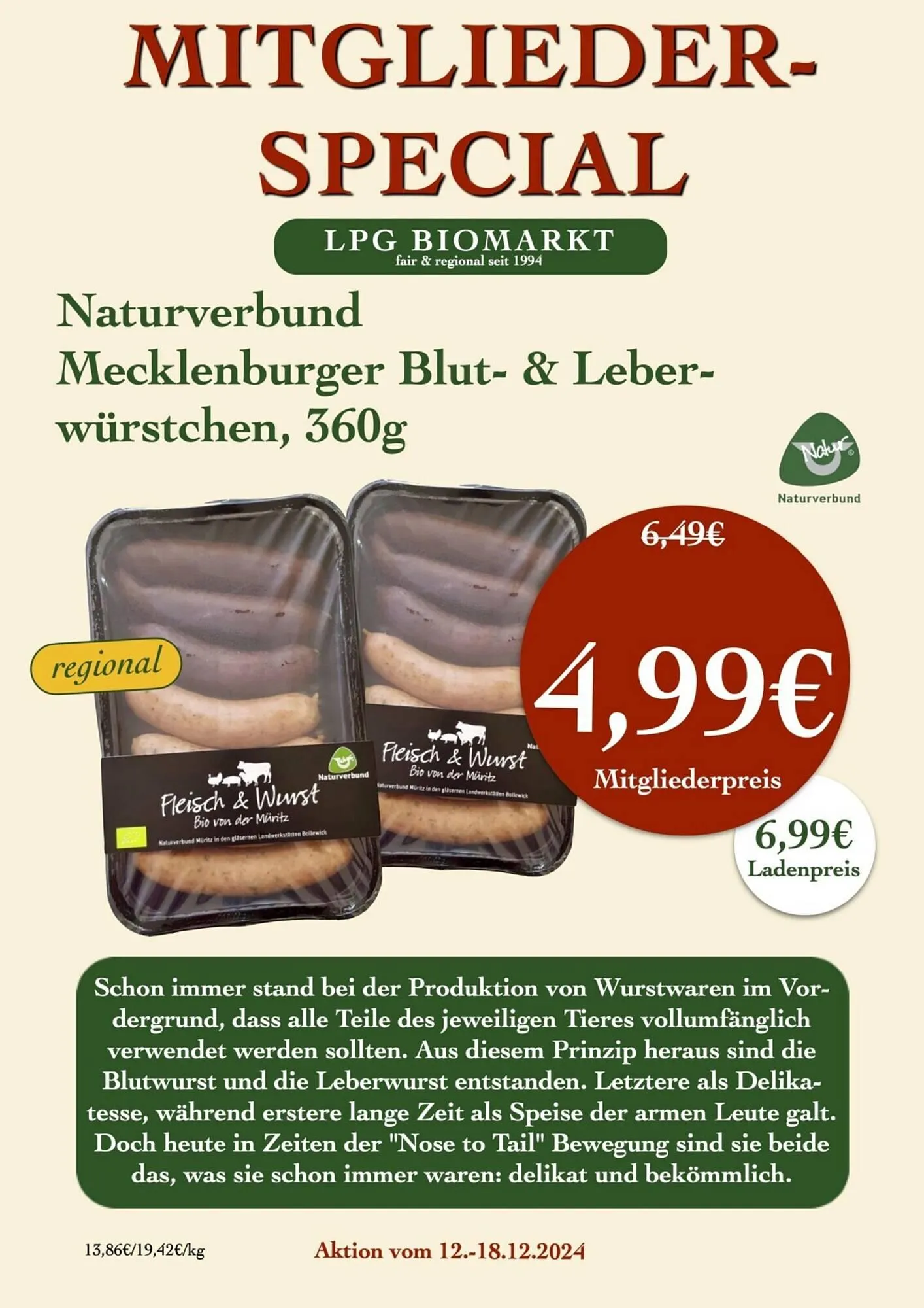 LPG Biomarkt Prospekt von 12. Dezember bis 18. Dezember 2024 - Prospekt seite 9