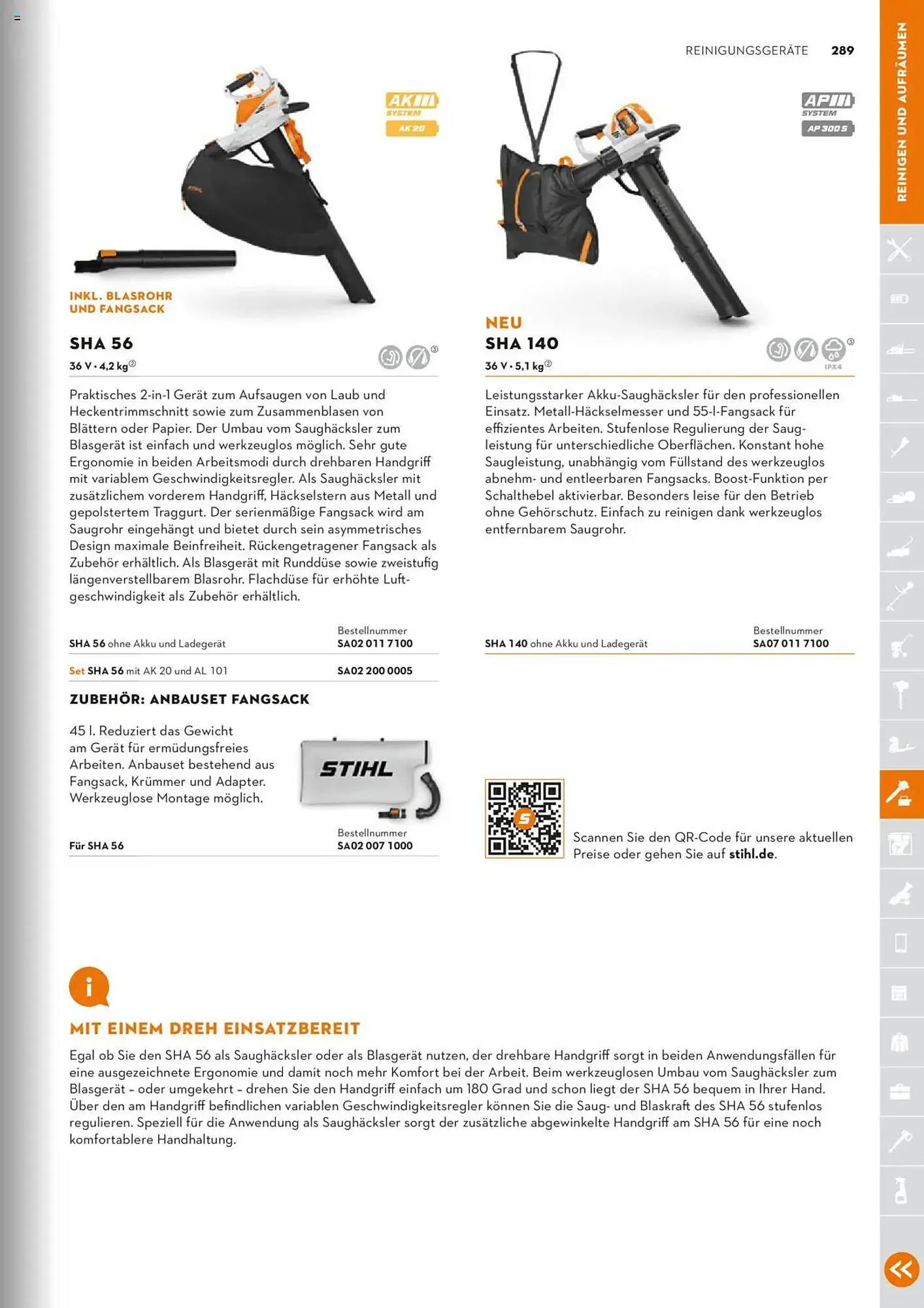 STIHL Prospekt von 1. Januar bis 31. Dezember 2025 - Prospekt seite 289