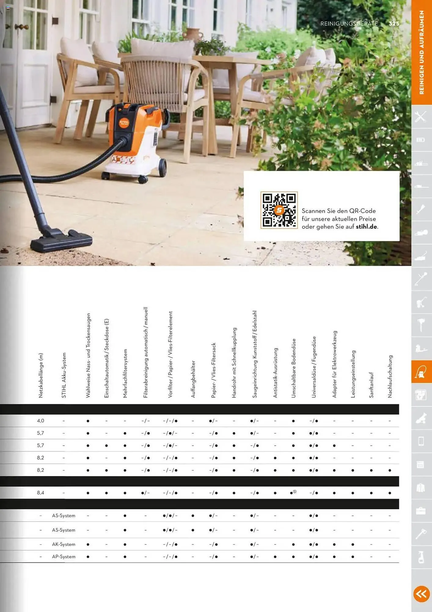 STIHL Prospekt von 1. Januar bis 31. Dezember 2025 - Prospekt seite 325