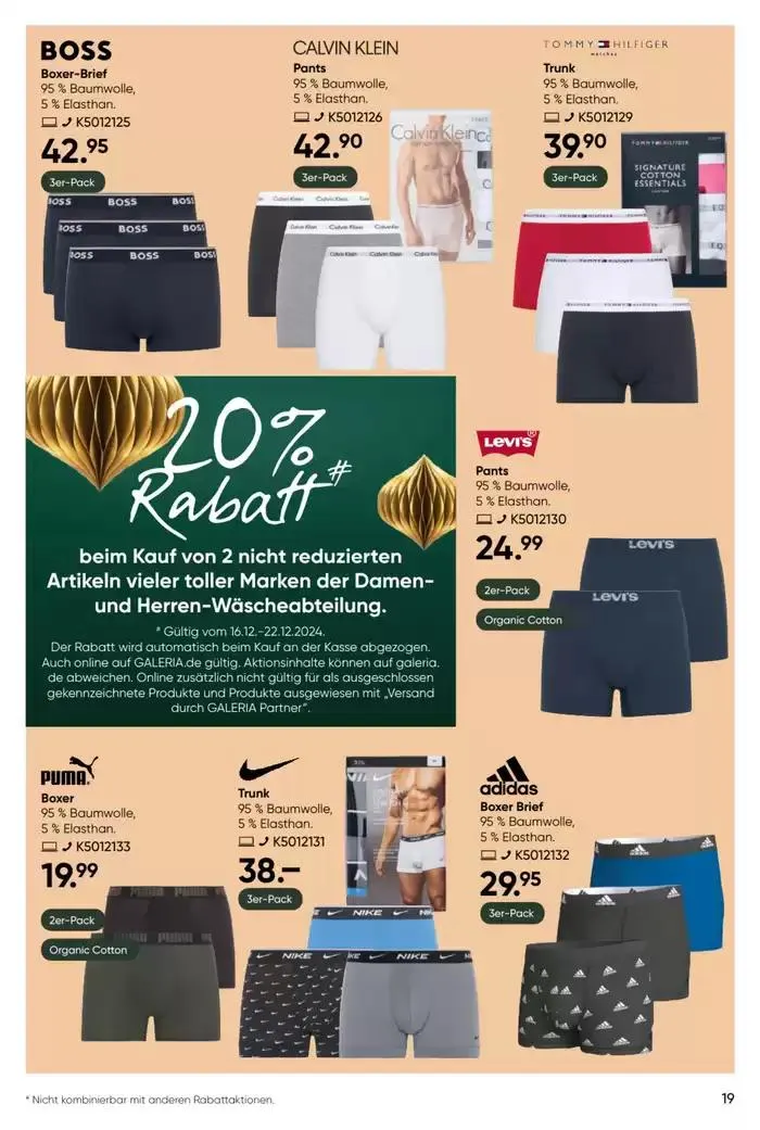 Galeria Karstadt Kaufhof Angebote von 16. Dezember bis 30. Dezember 2024 - Prospekt seite 10